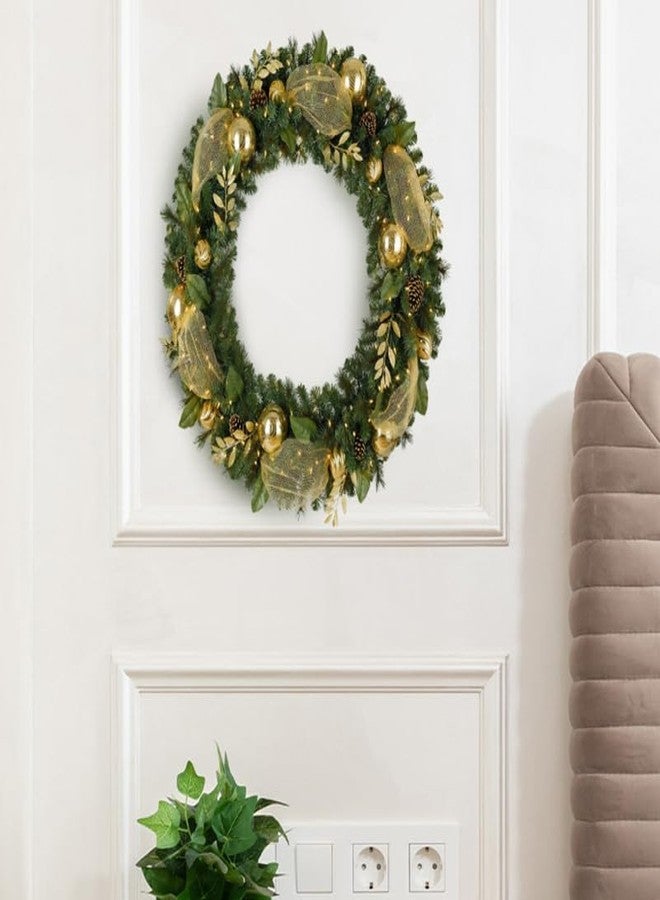 Amosfun 3pcs Round Wreath Frame Christmas Wreath Forms - 11.8 Inch Egg Shaped Metal Wire Frames for DIY Floral Arrangement Holiday Decorations - Image 3