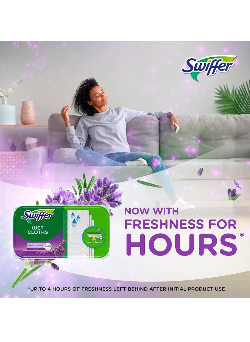 Swiffer Swiffer Sweeper Wet Mopping Pad Refills for Floor Mop with Febreze Lavender Scent, 12 Count - Image 5