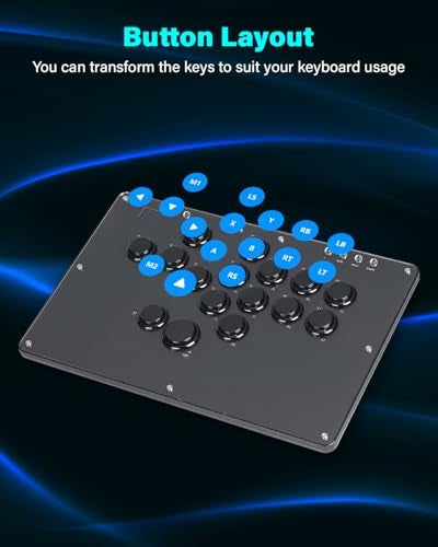 Sehawei Haute42 Arcade Stick U16 All-Button Gamerfinger with Custom RGB & Turbo Functions,Arcade Controller Street Fight for PC/Ps3/Ps4/Switch/Steam Game Keyboard-Supports Hot Swap & SOCD - Image 4