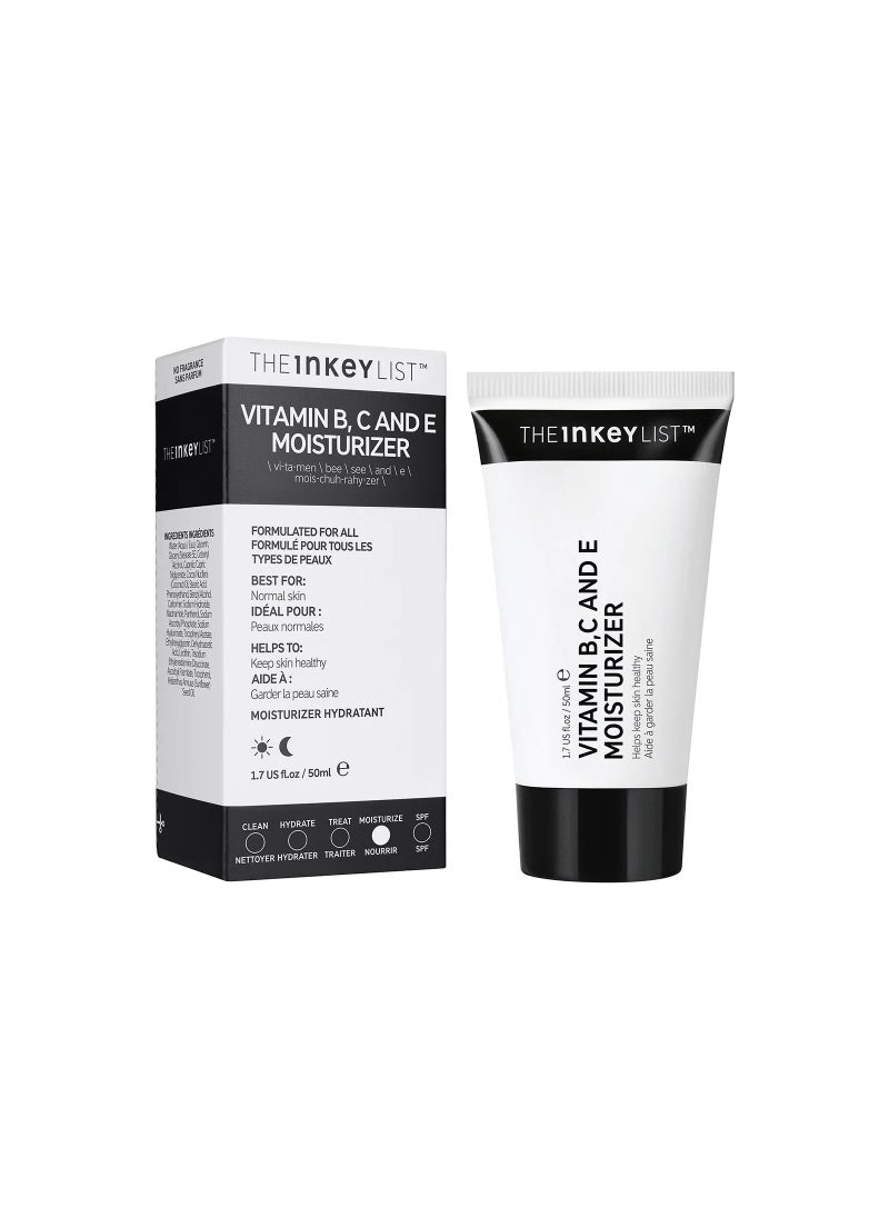 The Inkey List - The Inkey List Vitamin B C And E Moisturizer 50ml - Image 1
