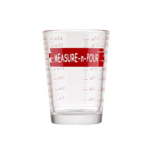 Tablecraft H1433T Measuring Cup MeasureNPour 4 oz Clear