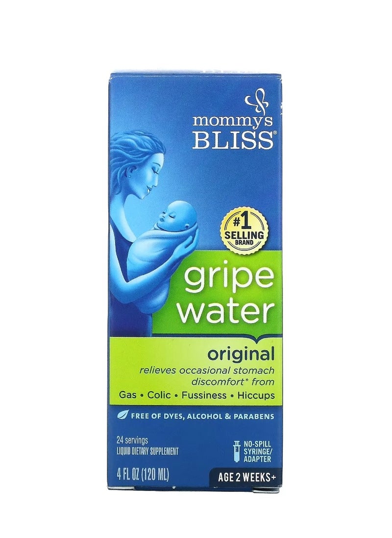 Mommy's Bliss Gripe Water Original Age 2 Weeks+ 4 fl oz (120 ml)  - Image 1