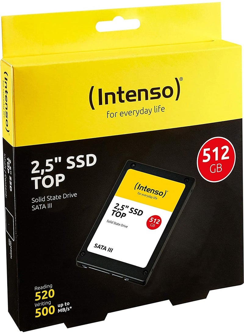 Intenso - Top 512GB 520MB-500MB SATA3 SSD - Image 1