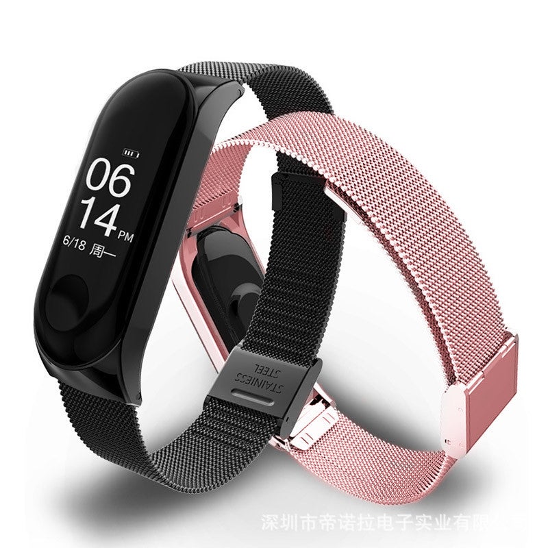 Suitable For Xiaomi Bracelet Wristband Metal Stainless Steel Milanese Nice Mi 6/5/4/3 Universal Replacement Strap - Image 2