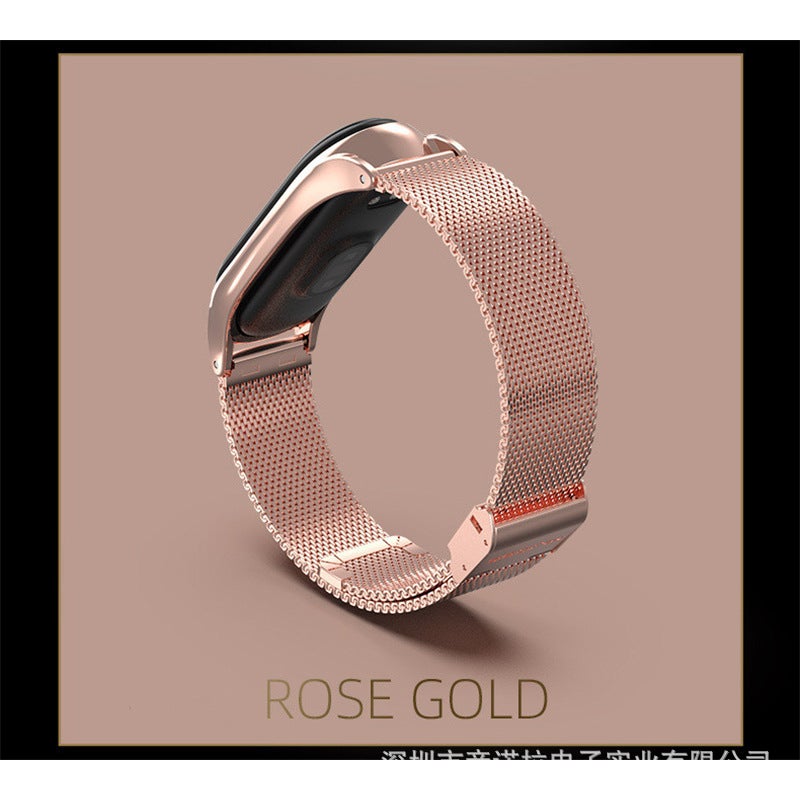 Suitable For Xiaomi Bracelet Wristband Metal Stainless Steel Milanese Nice Mi 6/5/4/3 Universal Replacement Strap - Image 4