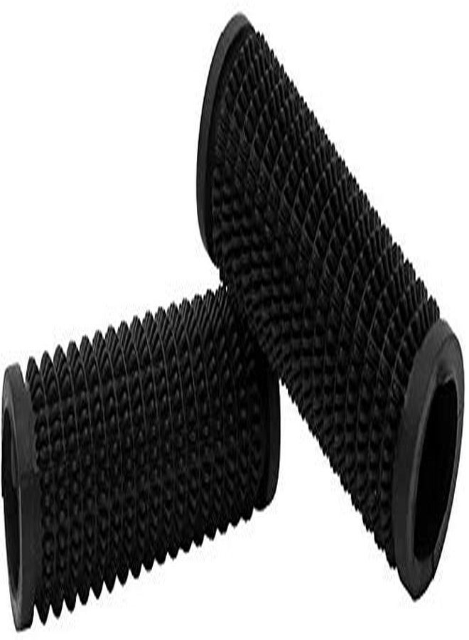 HUUSOGC4 Bike Rubber Handle Grip Covers Set of 2 Black for TVS Phoenix 125 - Image 2