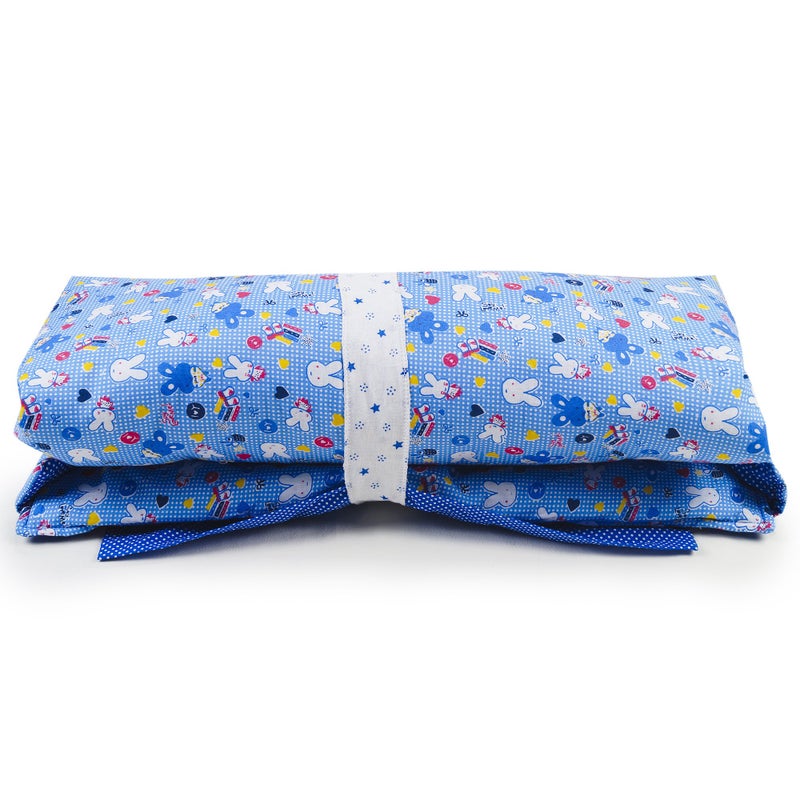 Creative Textiles Baby Cotton Bedding Set (Blue, Twin, Multicolour) Soft Cotton Material NestUltra Soft Cusioned - Image 4