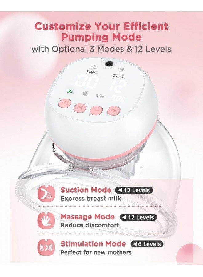Wearable Electric Breast Pump - Cordless, Rechargeable, Quiet, Portable - Comes with 112 Milk Storage Bags - BPA Free - Perfect for Working and Traveling Moms - Image 1