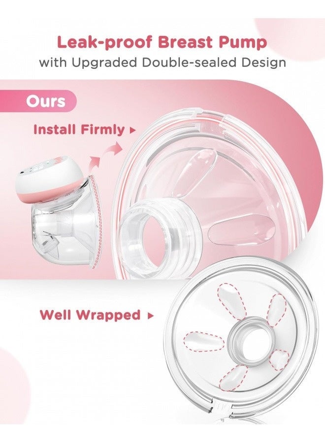 Wearable Electric Breast Pump - Cordless, Rechargeable, Quiet, Portable - Comes with 112 Milk Storage Bags - BPA Free - Perfect for Working and Traveling Moms - Image 2