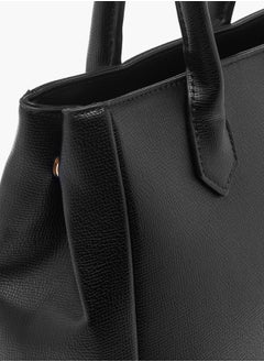 Le Confort Women Textured Tote Bag with Double Handles and Detachable Strap  - Image 5