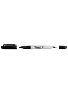 Sharpie Twin Tip Permanent Markers, Fine And Ultra Fine, Black, 12 Count  - Image 3