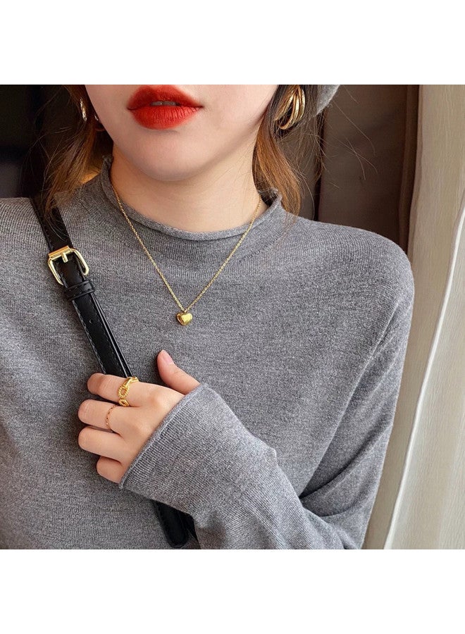 PLANDOO Stylish Retro Roll-Neck Knitted Base Shirt Women'S Autumn Winter Long-Sleeved Top - Image 4