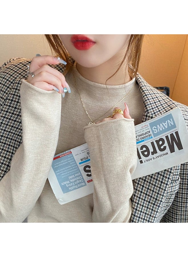 PLANDOO Stylish Retro Roll-Neck Knitted Base Shirt Women'S Autumn Winter Long-Sleeved Top - Image 5