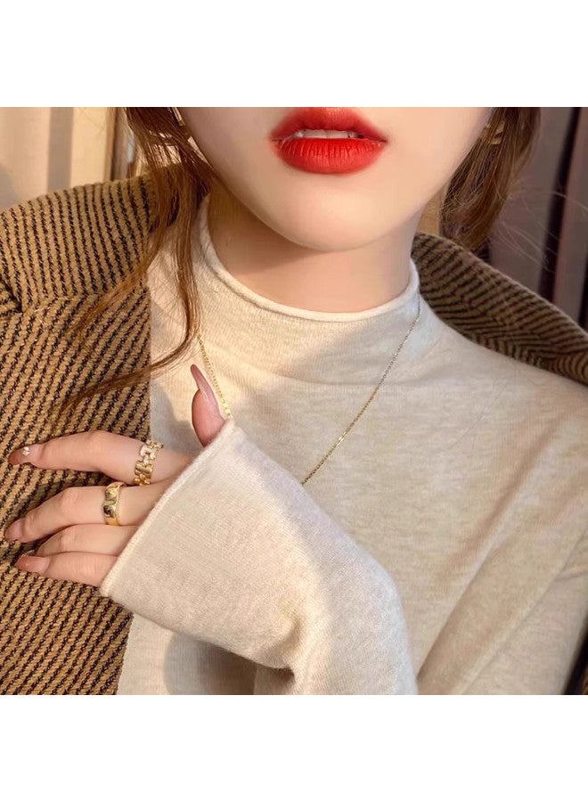 PLANDOO Stylish Retro Roll-Neck Knitted Base Shirt Women'S Autumn Winter Long-Sleeved Top - Image 2