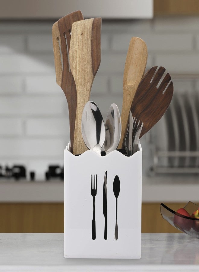 BARCROCK 4 IN 1 Cutlery Holder Multi Purpose Use For Kitchen Cutlery Holder Office Stationery Item Holder and Dining Table Forks Holder Chopstick and Spoon Stand - Image 1