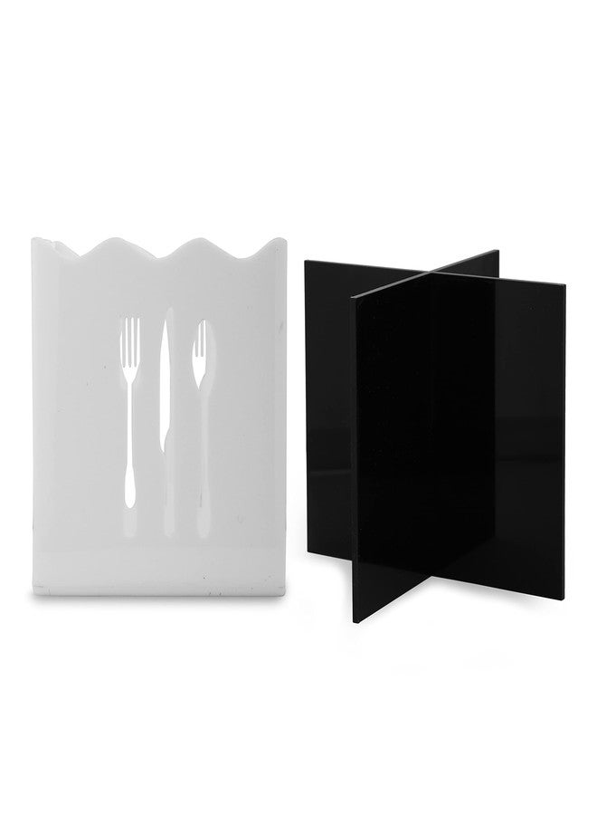 BARCROCK 4 IN 1 Cutlery Holder Multi Purpose Use For Kitchen Cutlery Holder Office Stationery Item Holder and Dining Table Forks Holder Chopstick and Spoon Stand - Image 3