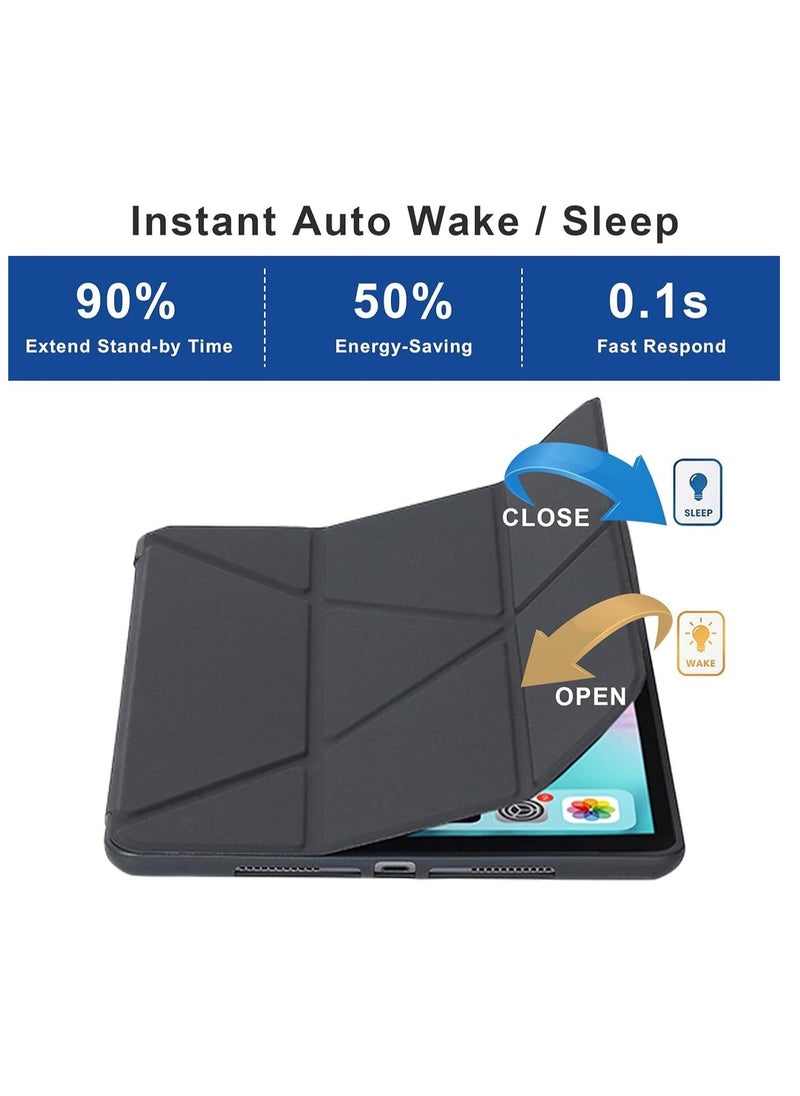 JAJEEK iPad 10.2 inch Case – Compatible with iPad 9th Generation 2021, iPad 8th Generation 2020 & iPad 7th Generation 2019 – 5-in-1 Multiple Viewing Angles, Auto Wake/Sleep, Soft Back Cover, Black – Premium Protection and Functionality - Image 5