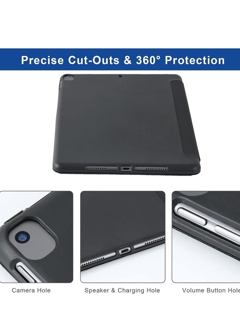 JAJEEK iPad 10.2 inch Case – Compatible with iPad 9th Generation 2021, iPad 8th Generation 2020 & iPad 7th Generation 2019 – 5-in-1 Multiple Viewing Angles, Auto Wake/Sleep, Soft Back Cover, Black – Premium Protection and Functionality - Image 4