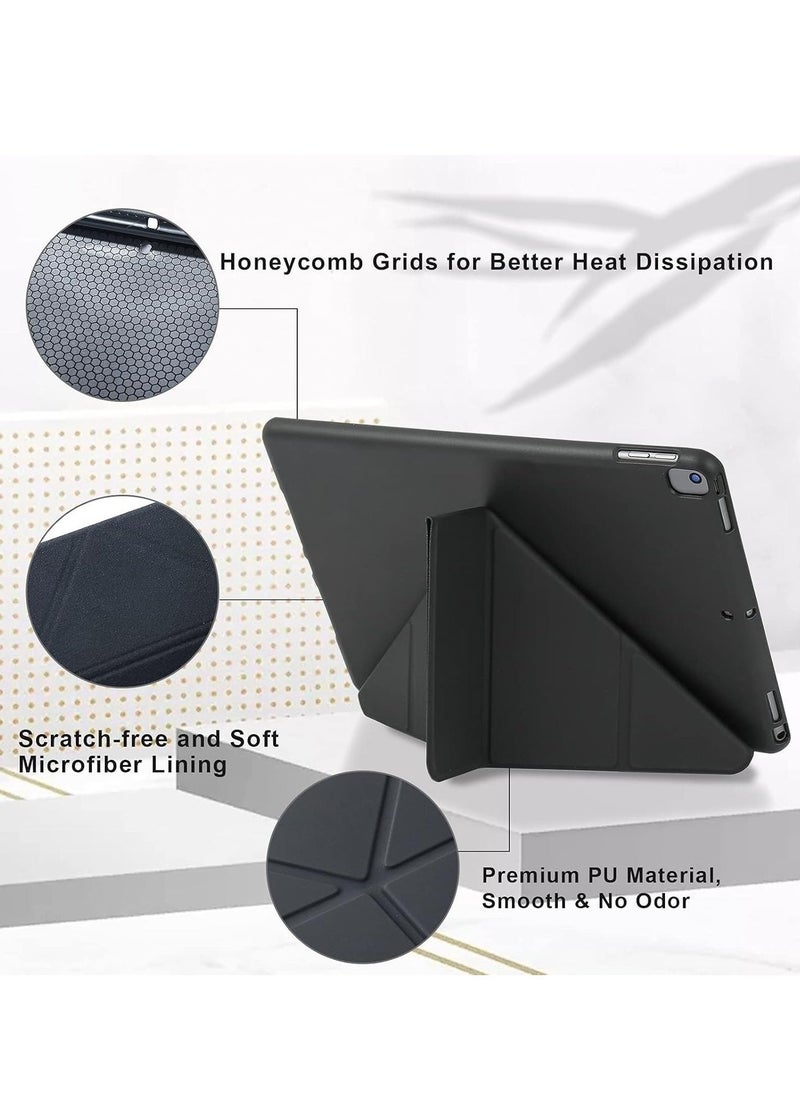 JAJEEK iPad 10.2 inch Case – Compatible with iPad 9th Generation 2021, iPad 8th Generation 2020 & iPad 7th Generation 2019 – 5-in-1 Multiple Viewing Angles, Auto Wake/Sleep, Soft Back Cover, Black – Premium Protection and Functionality - Image 3