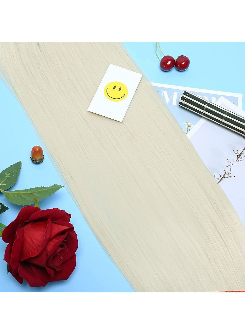 Estelle Wigs 32 Inches 80 cm Long Straight Anime Fashion Women's Cosplay Wig Party Wig With Free Wig Cap Blonde - Image 5