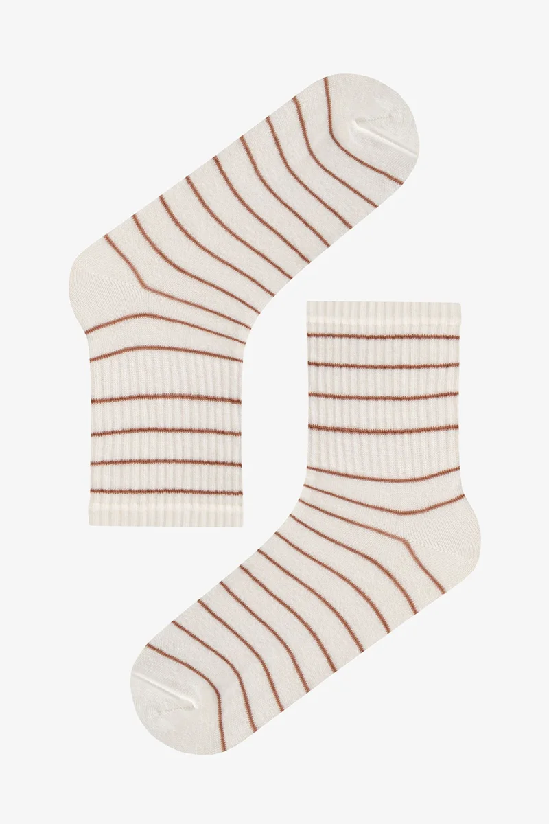Penti PENTI Bowtie Pattern Cotton 2-Pack Crew Socks