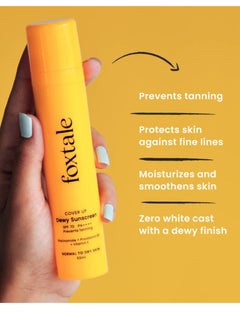 foxtale Foxtale Niacinamide Dewy Sunscreen SPF 70 50ml  - Image 3