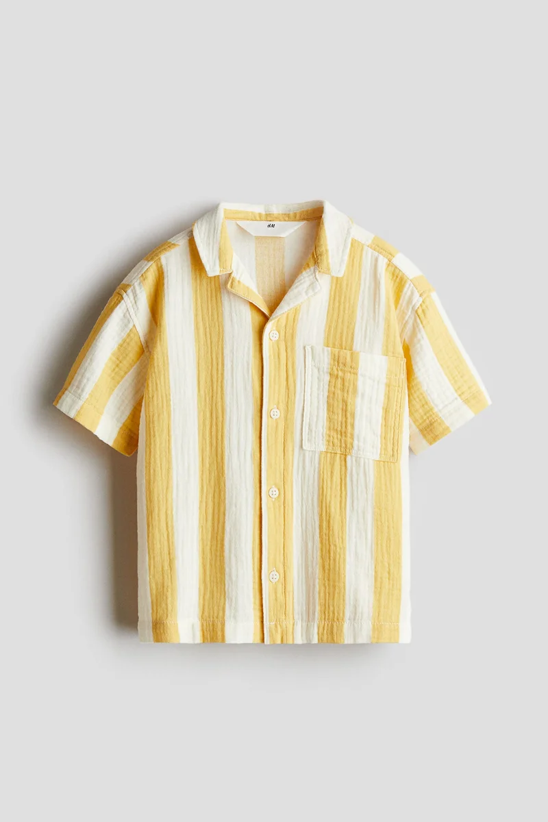 H&M Cotton Muslin Resort Shirt