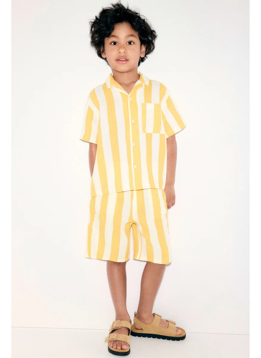 اتش اند ام Cotton Muslin Resort Shirt