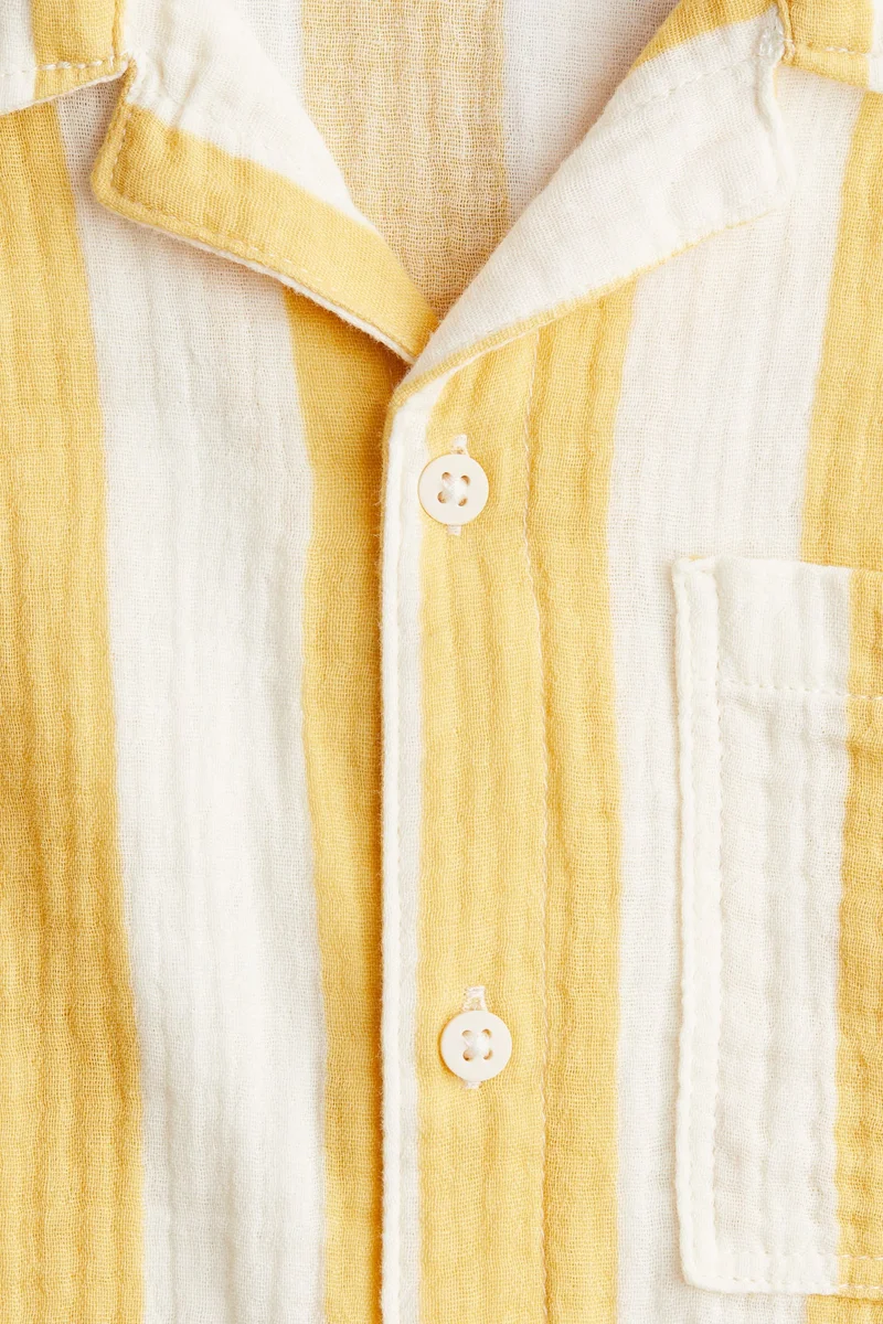 H&M Cotton Muslin Resort Shirt