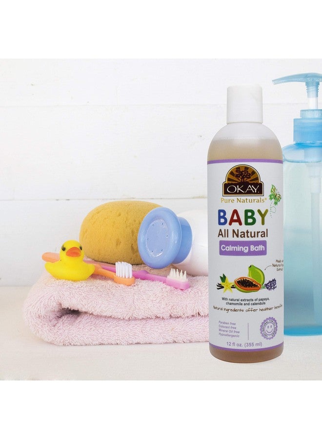 OKAY- BABY CALMING BATH With Natural Papaya Extract 12oz / 355ml - Image 2