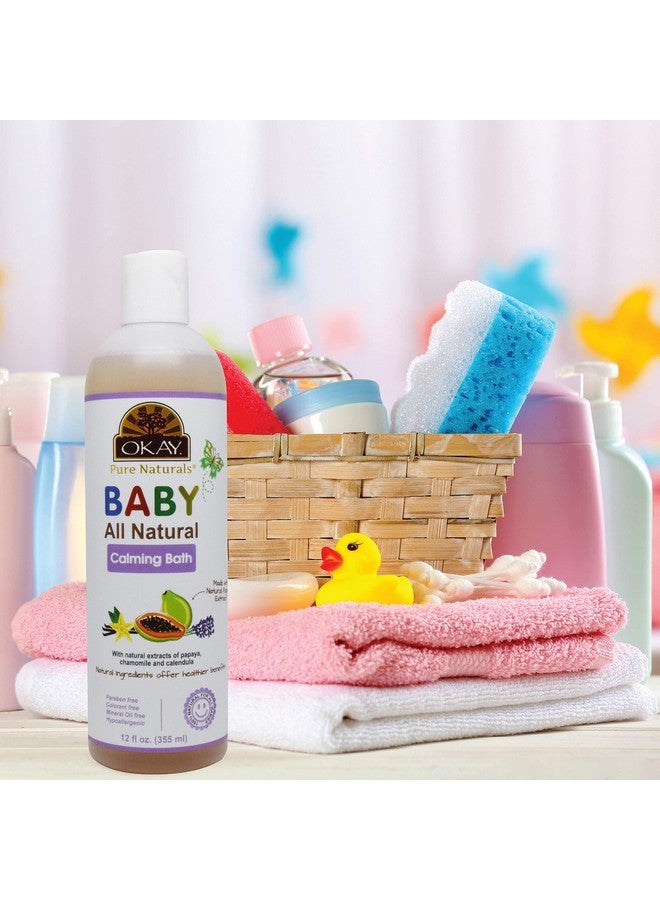 OKAY- BABY CALMING BATH With Natural Papaya Extract 12oz / 355ml - Image 4