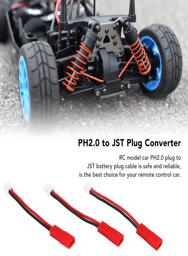 plplaaoo 3Pcs PH2.0 to JST Connector,RC Winch Controller with Adapter Plug,Plug Adapter Connector, Universal Parts Accessory, for AXIAL SCX24 1/24 Tracked Vehicle Upgrade Part,RC Accessories - Image 3