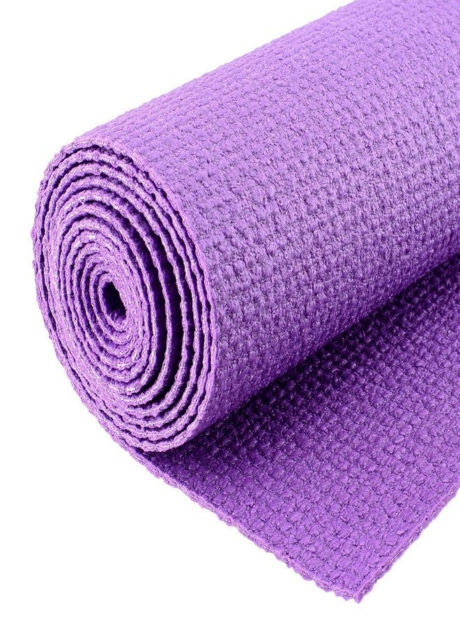 Zerolex Yoga Mat Non Slip Textured Surface Reversible Yoga Mat Thick Exercise & Workout Meditation Mat for Yoga, Pilates and Fitness (24x68mm) Pack of 1 Multi Clour - Image 3