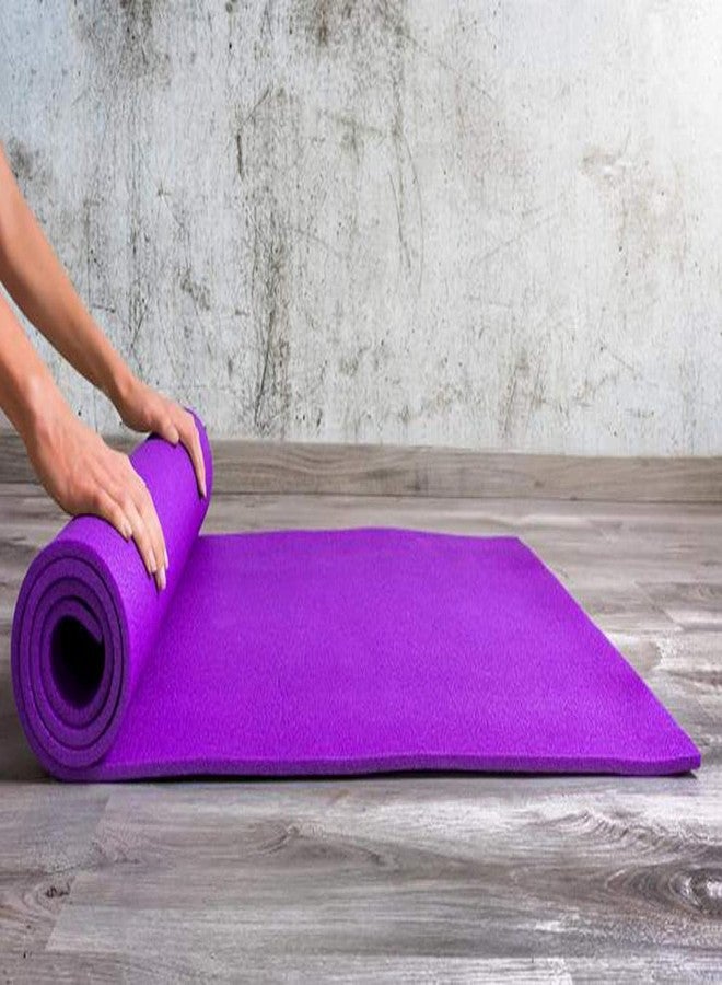 Zerolex Yoga Mat Non Slip Textured Surface Reversible Yoga Mat Thick Exercise & Workout Meditation Mat for Yoga, Pilates and Fitness (24x68mm) Pack of 1 Multi Clour - Image 5