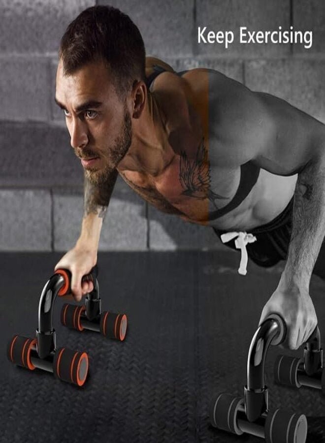 بوش اب مقابض تمارين الضغط عالية الجودة مع وسادات إسفنجية مريحة وقوية لتحسين وضعية الجسم وتقليل إجهاد المعصم أثناء تمارين الضغط - مثالية للمبتدئين والمحترفين" - Image 3