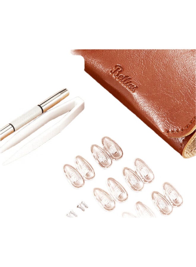 Bellini (Bellini) Eyeglass Nose Pads German Standard Airbag Silicone Air Pressure Mark Prevention Anti-Slip Eyeglass Accessories [6 Pairs] - Image 2