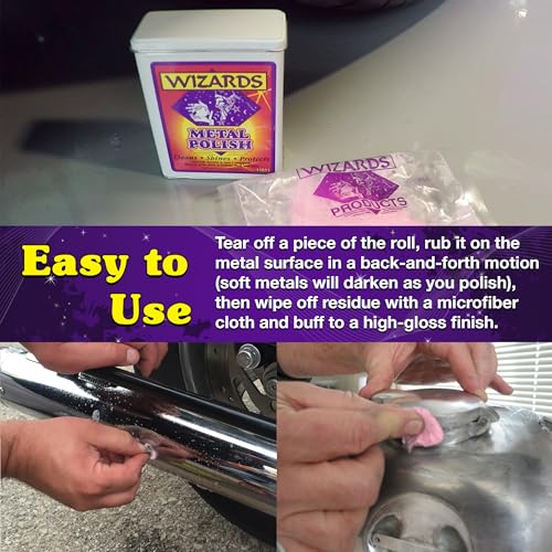 Wizards Metal Polish_Silver, Brass, Stainless & Aluminum Car Care 3oz-wt_11011 - Image 4