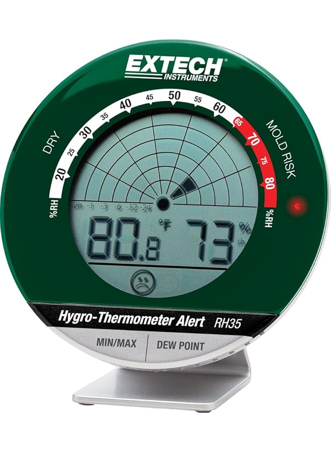 Extech Rh35 Desktop Radar Hygro Thermometer Alert