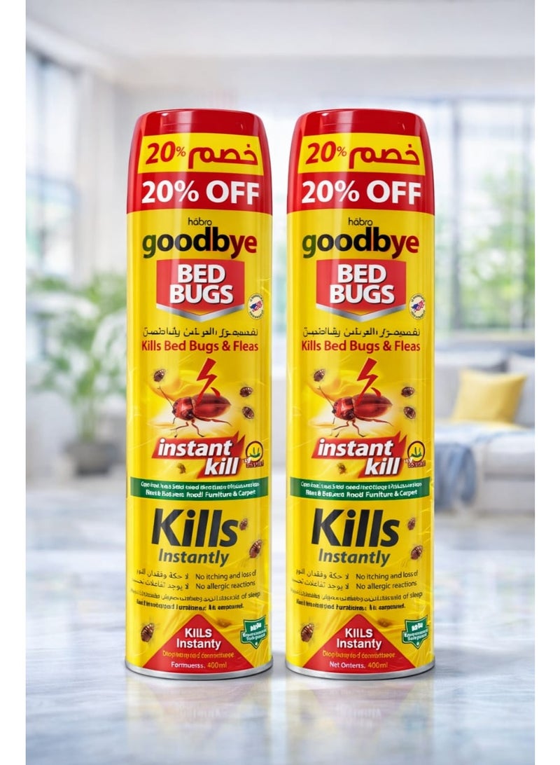Goodbye Bed Bugs & Fleas Killer Spray 400 ml( pack of 2 ) - Image 2