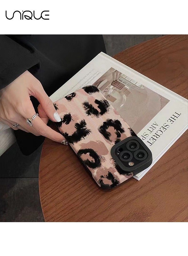 Unique Compatible iPhone 15 Pro Phone Lovely With Fashion Simple Cute Stripe Pattern Phone Case for Female Girl Soft Silicone Protective Case iPhone 15 Pro-Pink - Image 3