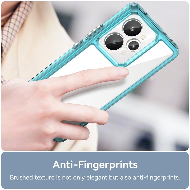 إيروريكس جراب هاتف Realme 15 Pro 5G من سلسلة الألوان المصنوعة من مادة TPU الهجينة الأكريليكية (أزرق شفاف) - Image 5