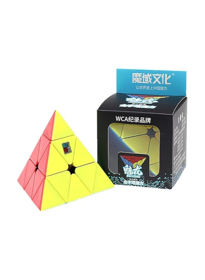LiangCuber Moyu MoFang JiaoShi Meilong Pyramid stickerless Magic Cube Cubing Classroom Meilong 3x3 Pyramid Speed Cube Puzzle  - Image 1