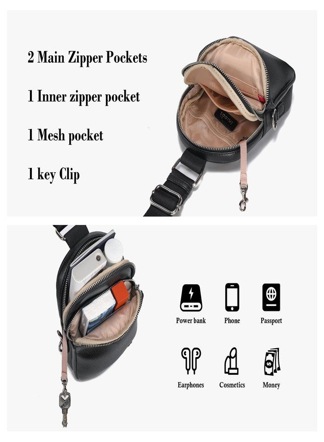 INICAT Anti Theft Crossbody Bags for Women Small Sling Bag Travel Essentials Fanny Packs Cross Body Purses Birthday Gifts (Black Antitheft Small) - Image 5