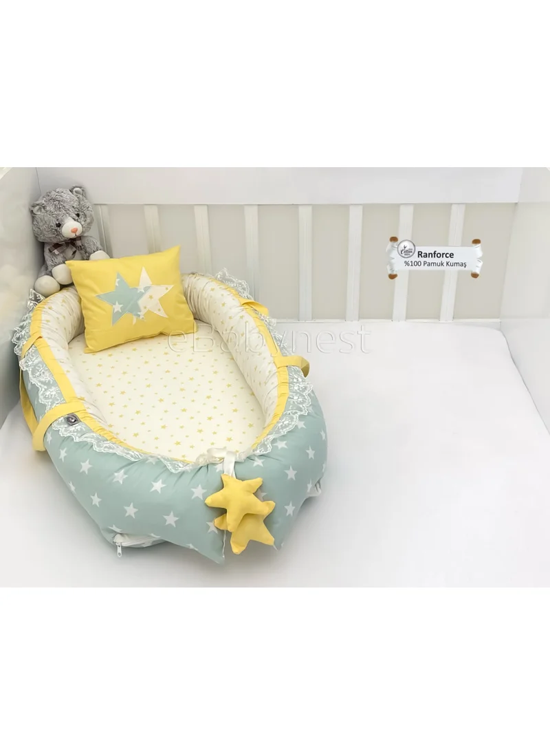 Ebabynest Bigstar Series Green Star Yellow Combination Star Design Babynest