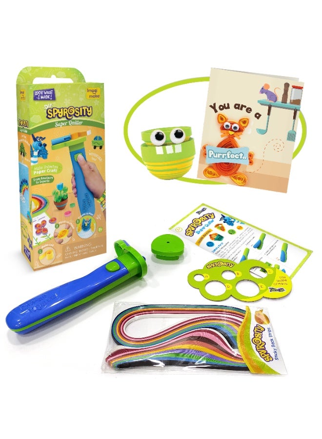 Imagimake Spyrosity Super Quiller by Imagimake | Paper Quilling DIY Craft Tool Kit for Kids & Adults | Easy Coiling Arts & Crafts Set - Image 1