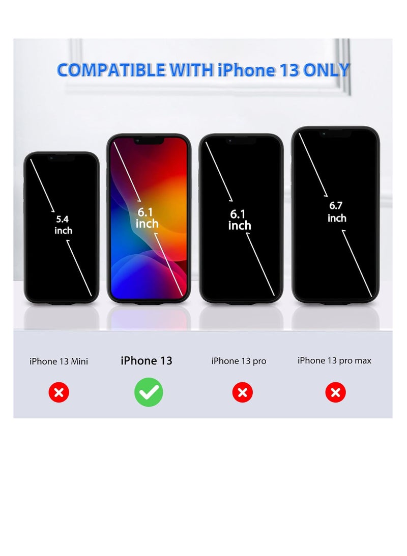 Zexen Battery Case for iPhone 13 [7000 mAh] Additional Battery Charging Case Battery Case Mobile Phone Case Battery Case Power Bank Case for iPhone 13, Ultra Thin and Portable Battery Case [6.1  - Image 2