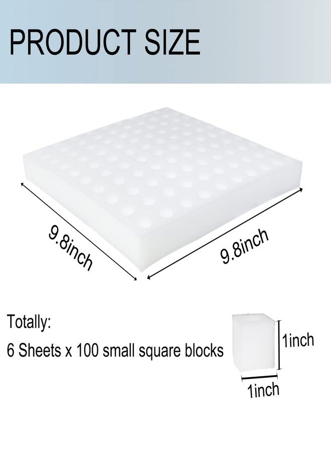 Tongnian 600 قطعة من إسفنجات تونغنيان للزراعة المائية، أداة زراعة بدون تربة، إسفنجات مربعة لنمو البراعم الصغيرة - Image 2