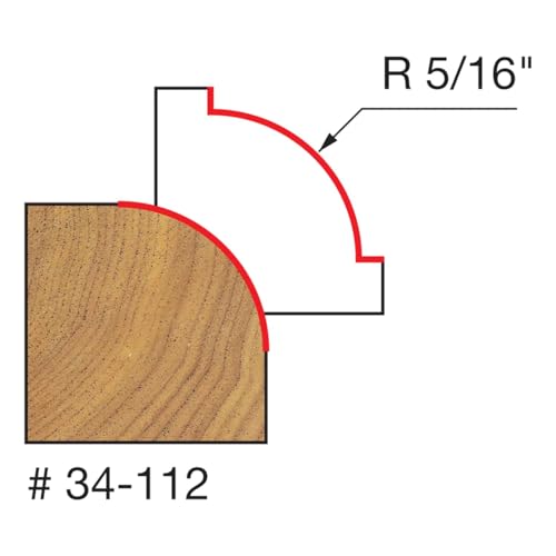 Freud 34-112: 5/16" Radius Rounding Over Bit with 1/4" Shank - Image 3