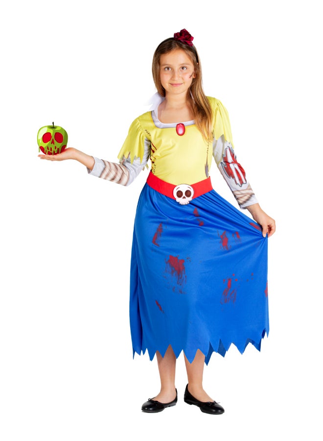 Ciao Snow White Zombie Costume8-10 y | Kids Halloween Princess Fancy Dress | Scary Fairytale Biancaneve Outfit for Girls - Image 1
