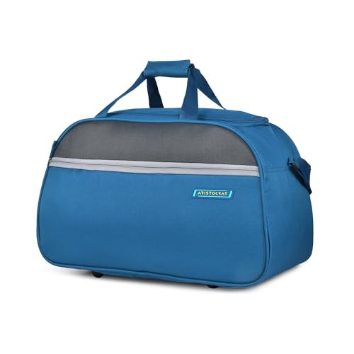Aristocrat Enigma 52 Cm Polyester Softsided Cabin Size Duffle Bag - Blue - Image 2